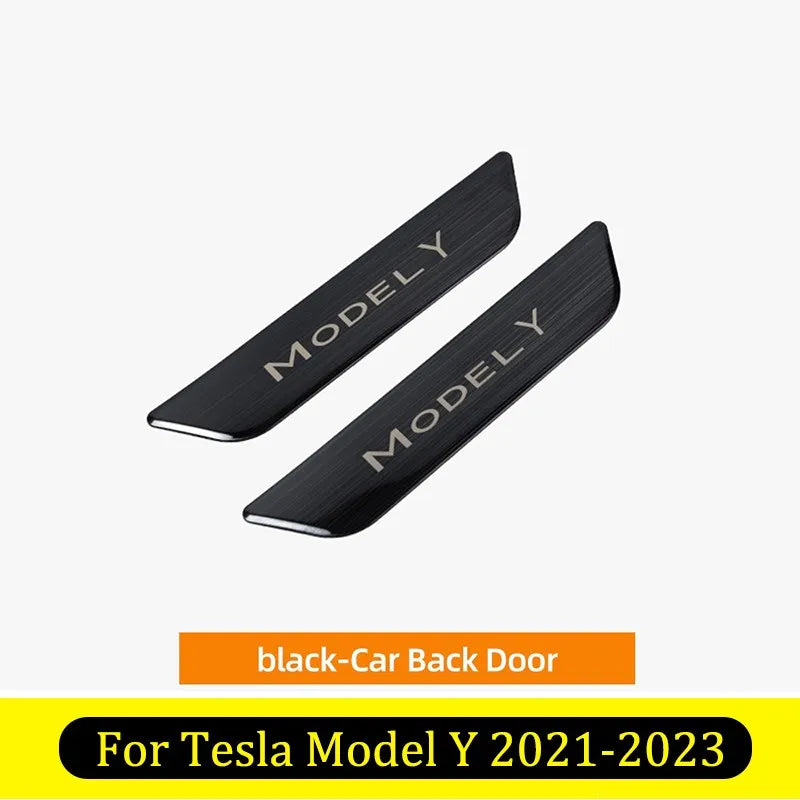 Pedal Protection Strip For Tesla Model 3 /Y 2017-2023 Model Y Black Back