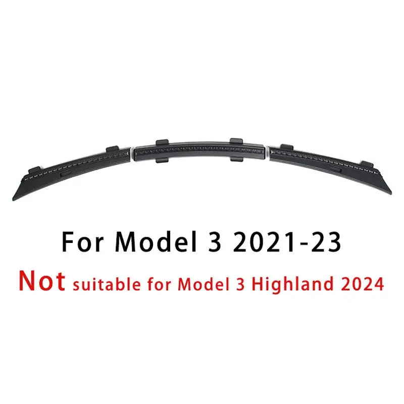 Car Front Hood Dust Proof Seal Strip for Tesla Model 3/Y 2021-2024 For Model 3 2021-23