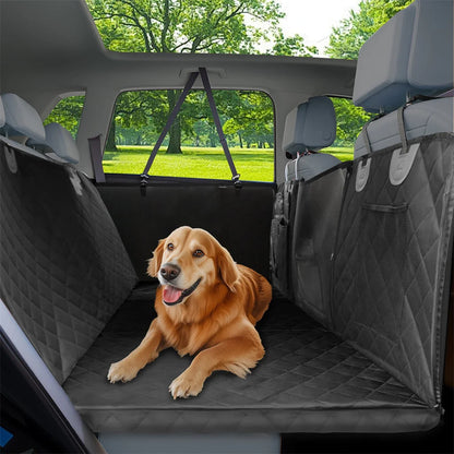 Dog Car Seat Cover Waterproof Back Seat Hammock 220lbs w/ Storage