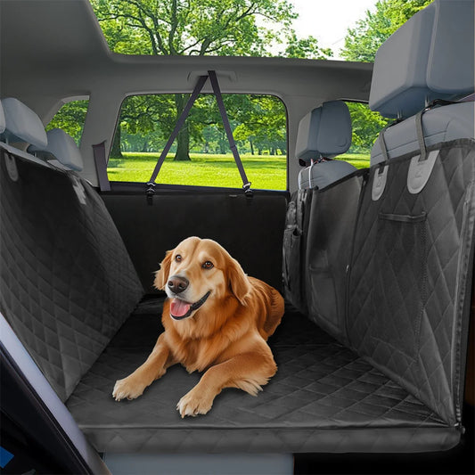 Dog Car Seat Cover Waterproof Back Seat Hammock 220lbs w/ Storage