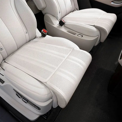 Car Seat Leg Support Cushions Napa Leather Breathable Seat Pad Memory Foam Extender Leg Cushion Universal Car Seat Protect Cover