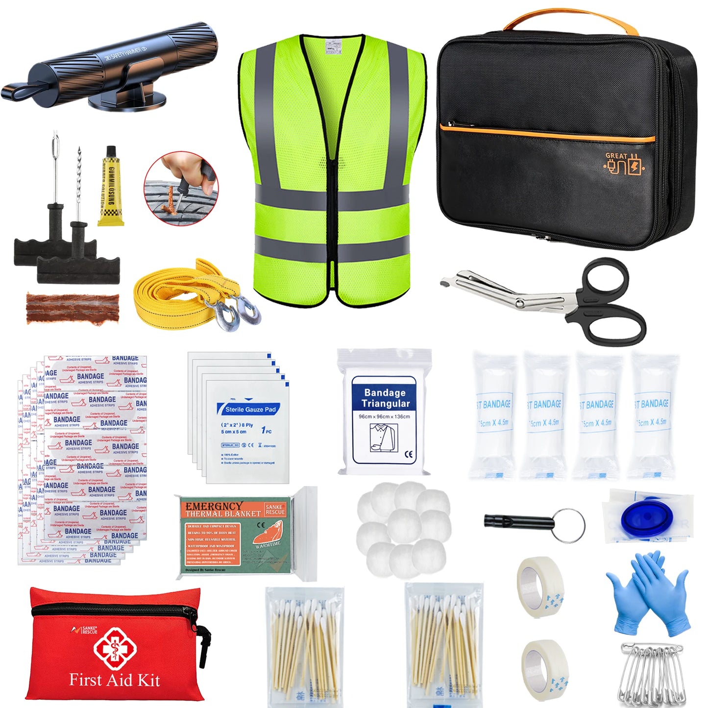 Car Emergency kit Roadside Assistance EVs Truck accessories Safety Kit