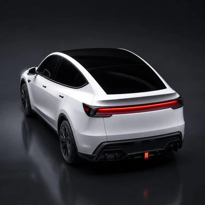 For Tesla Model Y Juniper Rear Bumper Lip Spoiler Diffuser Flashing LED Pilot Brake Light Car Rear Lower Splitter