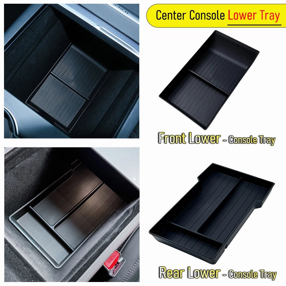 Center Console Organizer Tray for 2026 2025 Tesla Model Y Juniper