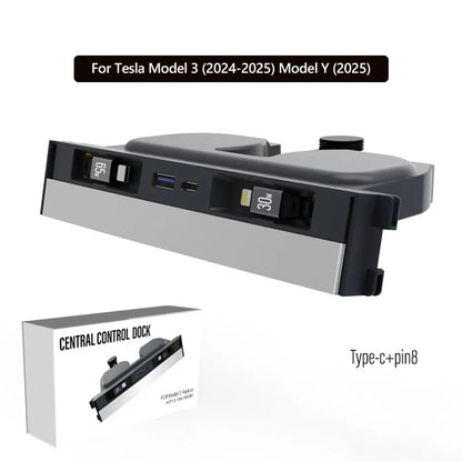 USB Hub Phone Fast Charging For Tesla Model 3 Highland Y Juniper Apple and Type-C