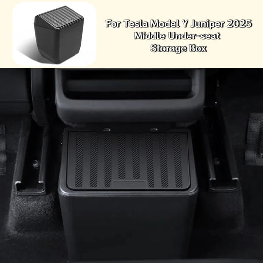 Rear Seat Trash Can Storage Box For Tesla Model Y Juniper