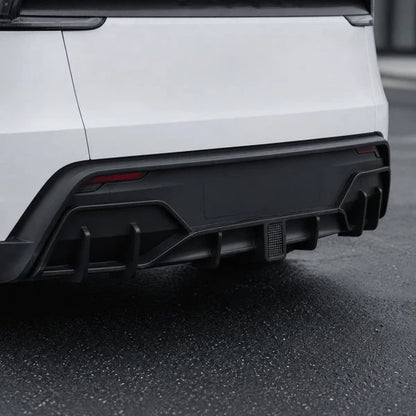 For Tesla Model Y Juniper Rear Bumper Lip Spoiler Diffuser Flashing LED Pilot Brake Light Car Rear Lower Splitter