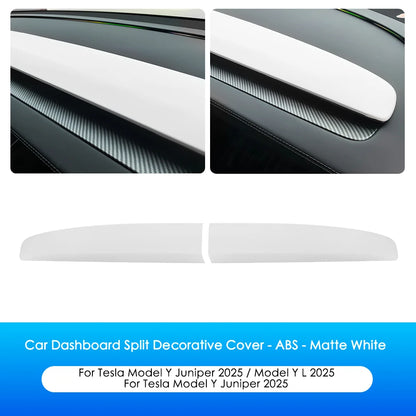 ABS Dashboard Cover For Tesla Model 3 HighlandY Juniper ABS Matte White