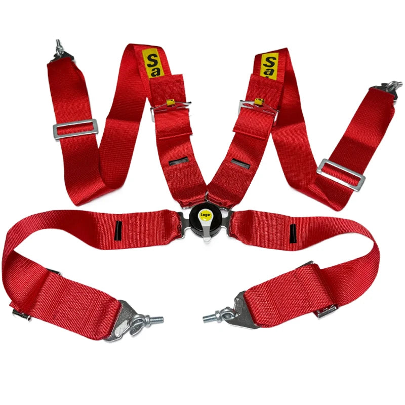Racing Harness Seat Belt 3" 4 Point Quick Release Nylon Safety Strap