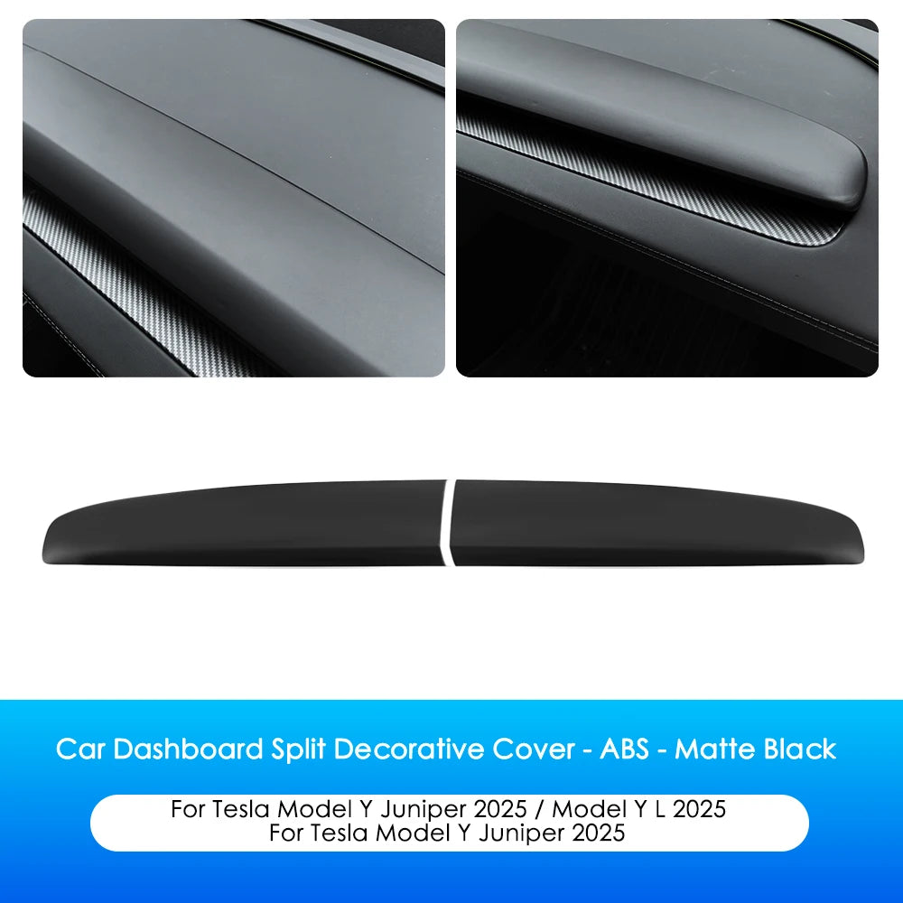 ABS Dashboard Cover For Tesla Model 3 HighlandY Juniper ABS Matte Black