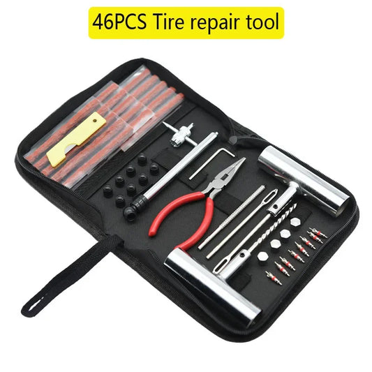 Emergency Tire Repair Kit 46/62 Pcs EVs Car Auto Plug Set