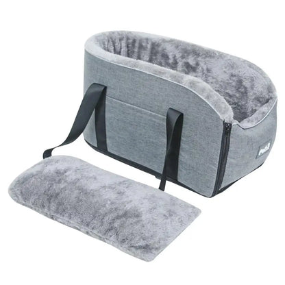 Dog Car Booster Seat for EV Car Travel Carrier Bag Indoor Bed GRAY