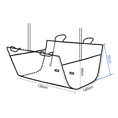 Waterproof Pet EV Car Seat Cover - Dog Cat Travel Carrier Cushion