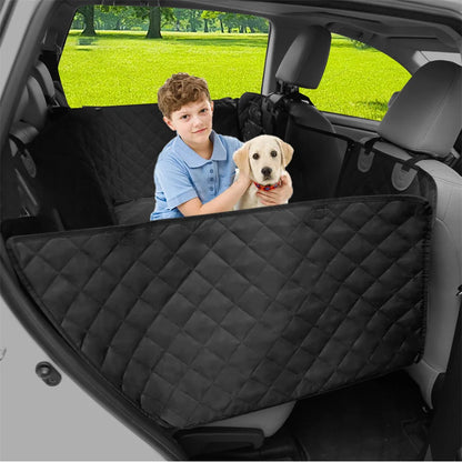 Dog Car Seat Cover Waterproof Back Seat Hammock 220lbs w/ Storage