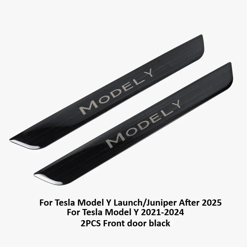 Stainless Steel Door Sill Protectors For Tesla Model 3/Y