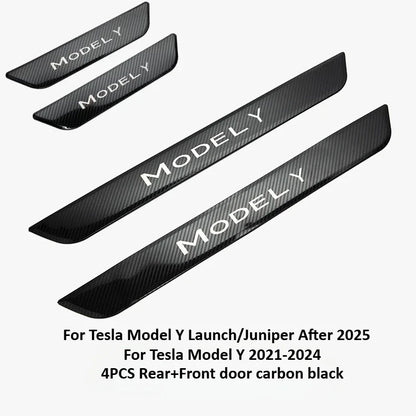 Stainless Steel Door Sill Protectors For Tesla Model 3/Y