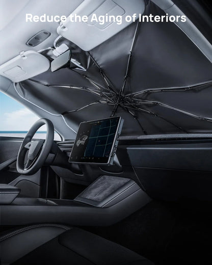Windshield Sunshade Umbrella for All Tesla Model 3/Y Juniper EV Cars