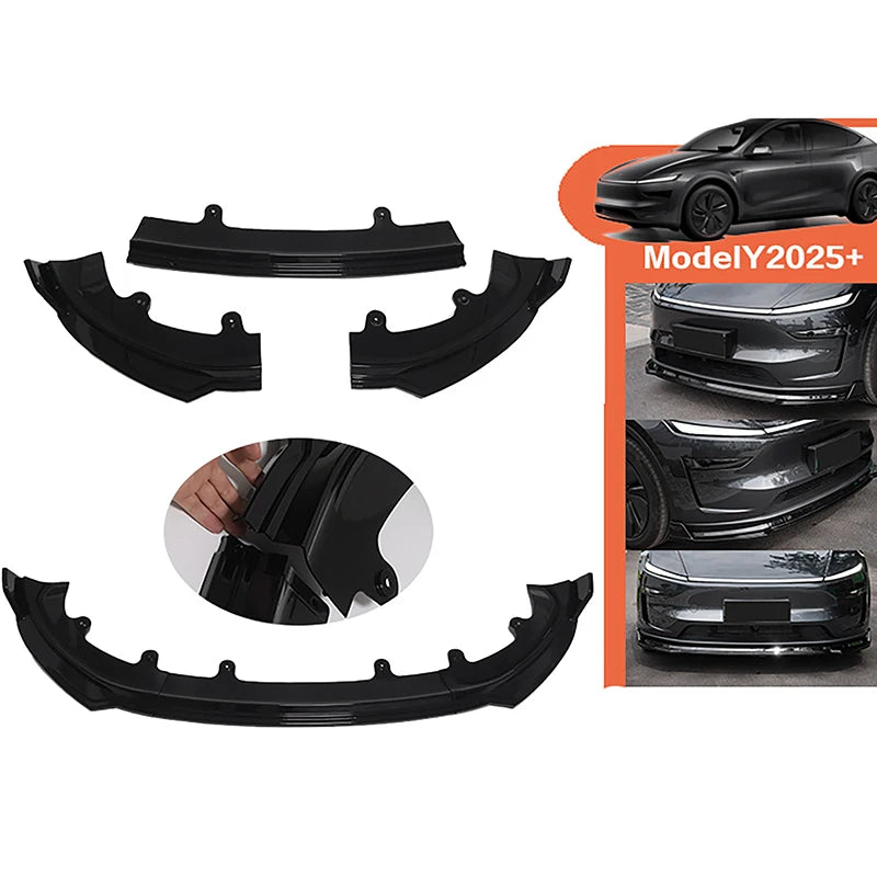 Front Bumper Spoiler Protective Trim Cover For Tesla Model Y Juniper
