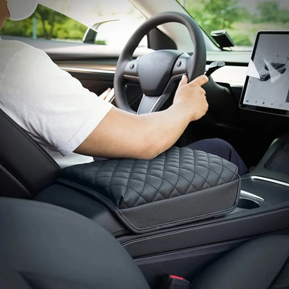 Anti-scratch PU Leather Armrest Cover For Tesla Model 3/Y