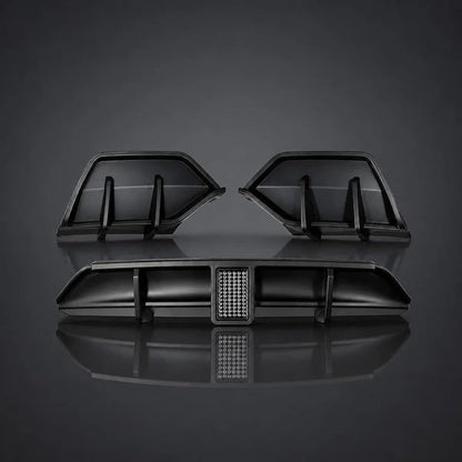 For Tesla Model Y Juniper Rear Bumper Lip Spoiler Diffuser Flashing LED Pilot Brake Light Car Rear Lower Splitter