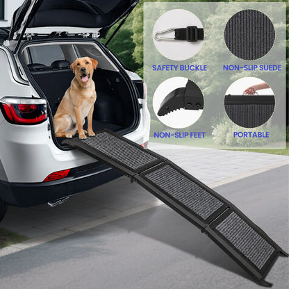 Portable Folding Anti-Slip Dog Ramp for EV Car SUV ,Truck, Bed