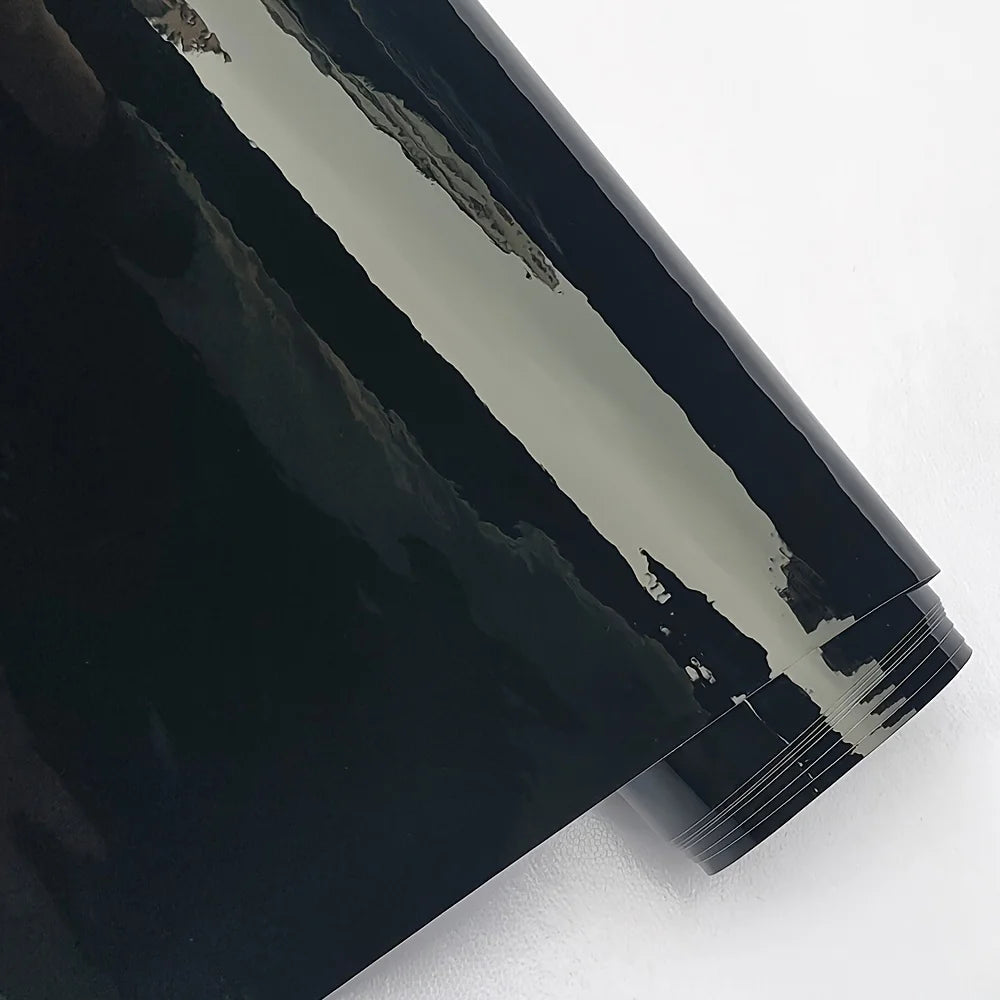 Ultra Glossy Piano Black Car Wrap Vinyl Film for Tesla and Evs LH