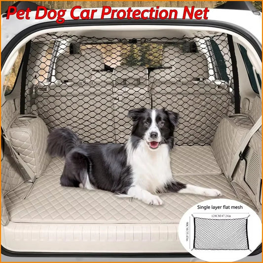 120x90cm Dog Barrier for EV Car Trunk Fence Double Layer Safety Net