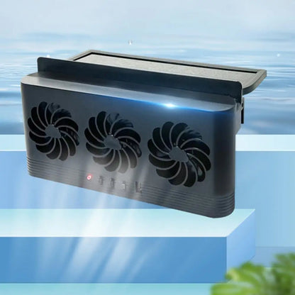 Solar Powered  USB Charging Car Fan Cooler for Tesla Truck RV SUV