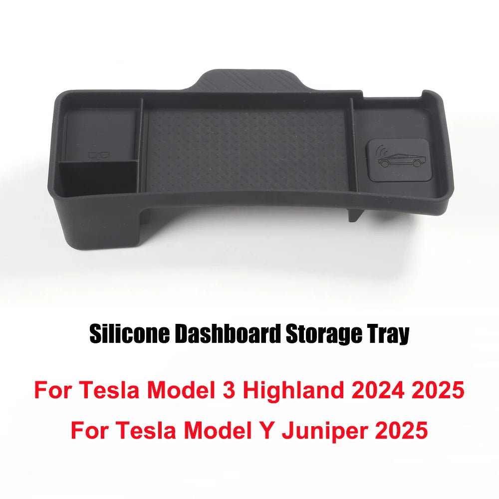 Behind Screen Storage Box for Model 3 Highland & Model Y Juniper black