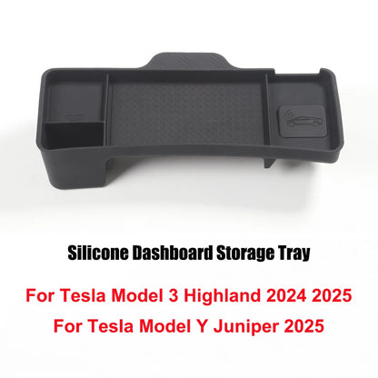 Behind Screen Storage Box for Model 3 Highland & Model Y Juniper black