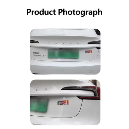 Tail Logo Sticker Trunk Badge Emblem For Tesla Ev Cars