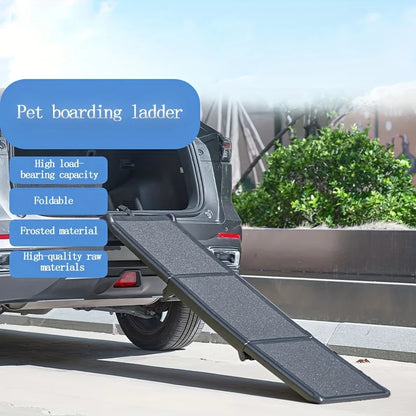 Long Folding Pet Dog Ramp for EV Cars Trucks SUVs