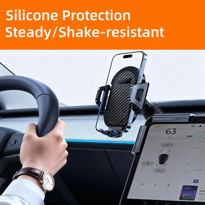 Shock Absorption Car Phone Holder For Tesla Model 3/Y Juniper