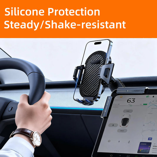 Shock Absorption Car Phone Holder For Tesla Model 3/Y Juniper