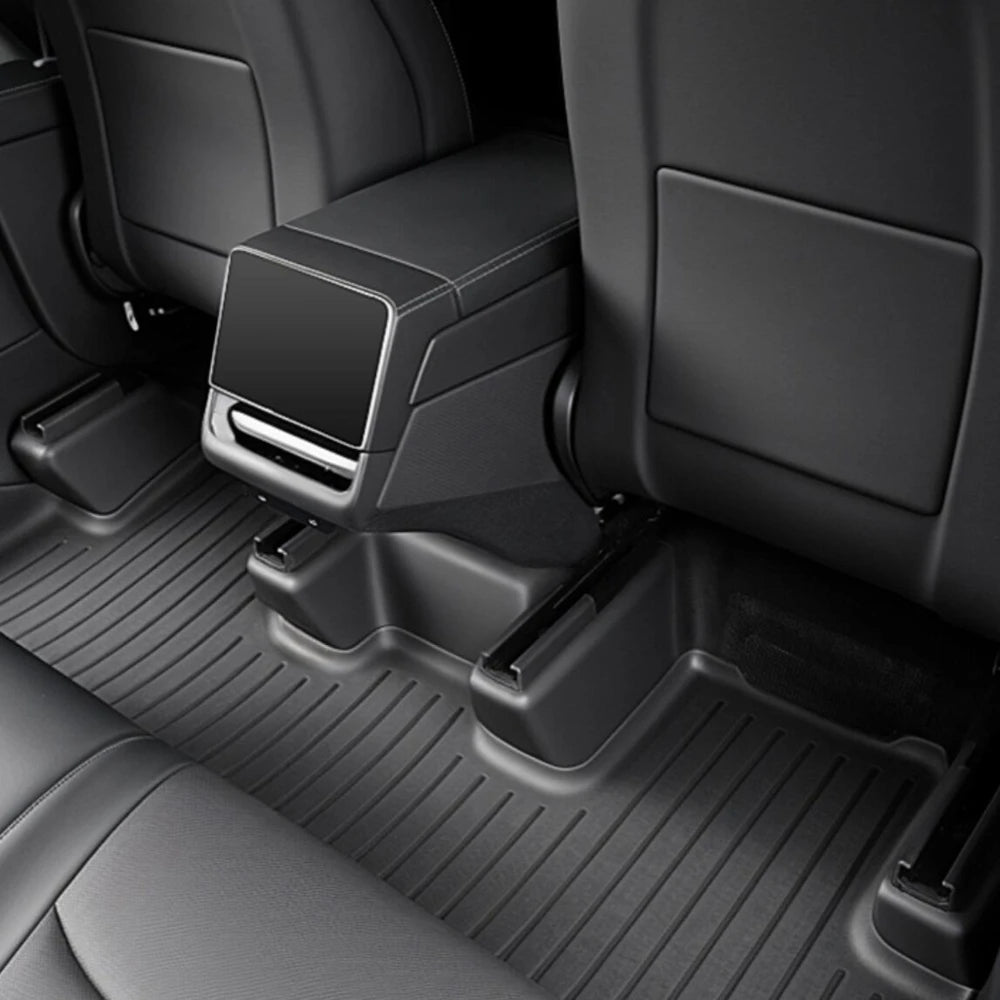 Anti-Kick TPE Mats Under Seat Corner For Tesla Model Y Juniper