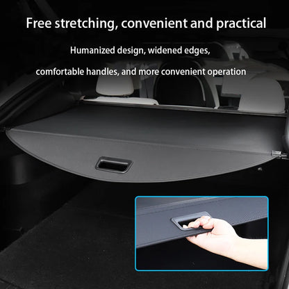 Trunk Cargo Cover Curtain for Tesla Model Y 2021-2024