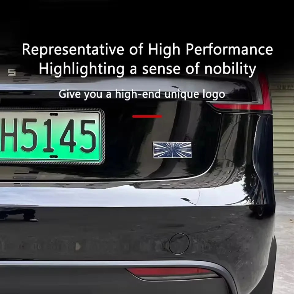 Tail Logo Sticker Trunk Badge Emblem For Tesla Ev Cars