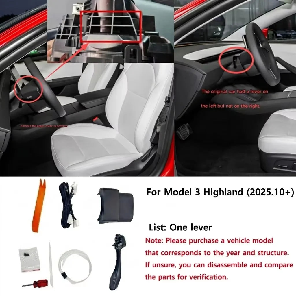 Gear Stalk Lever for Tesla S/ X/Model 3/ Highland/ Y/Juniper For Highland(25.10)