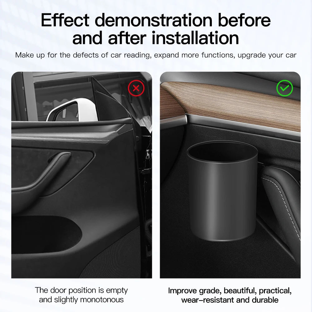 4PCS Door Cup Holder Storage Box for Tesla Model 3 Y Highland Juniper
