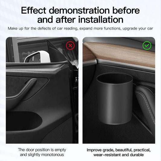 4PCS Door Cup Holder Storage Box for Tesla Model 3 Y Highland Juniper