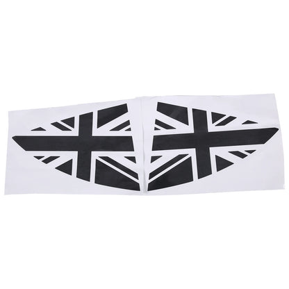 PVC Rear Window Flag Vinyl Decal Trim Sticker For Tesla Model Y Style B
