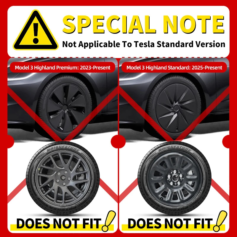 18 Inch Arachnid Style Wheel Cover Hubcaps For TESLA Model 3 2017-2023