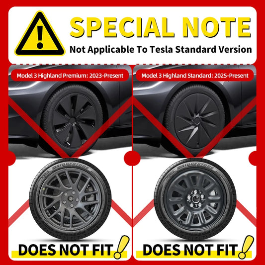 18 Inch Arachnid Style Wheel Cover Hubcaps For TESLA Model 3 2017-2023