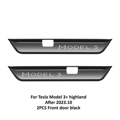Stainless Steel Door Sill Protectors For Tesla Model 3/Y