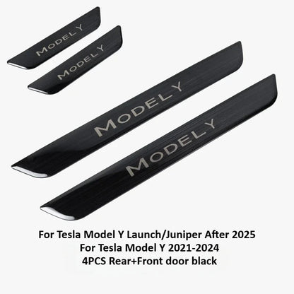 Stainless Steel Door Sill Protectors For Tesla Model 3/Y