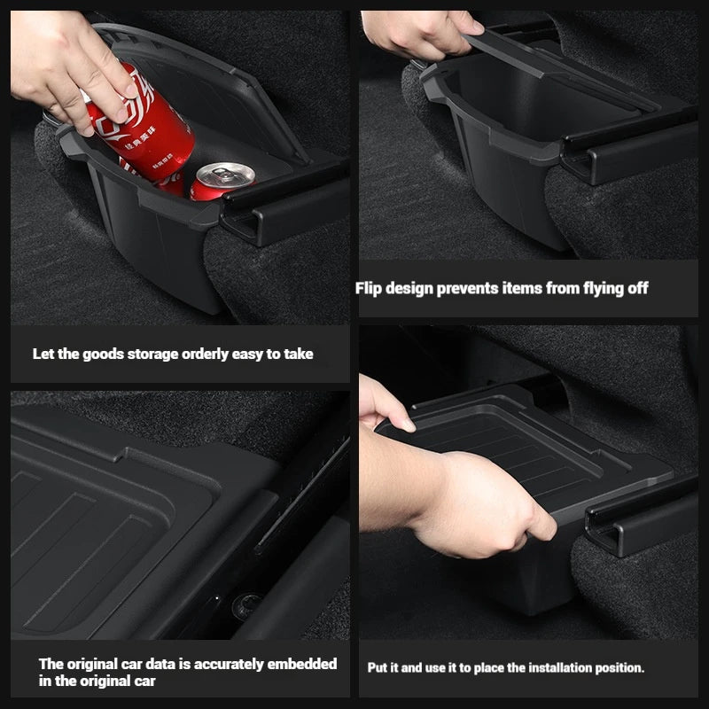 TPE Rear Seat Storage Box for Tesla Model Y Juniper