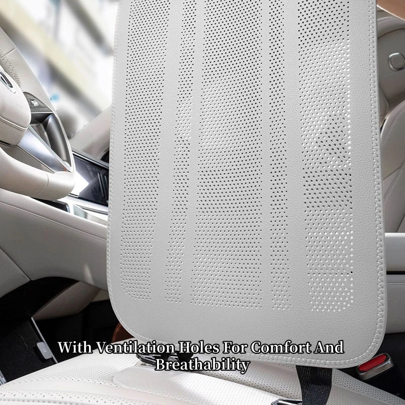 Car Seat Leg Support Cushions Napa Leather Breathable Seat Pad Memory Foam Extender Leg Cushion Universal Car Seat Protect Cover