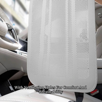 Car Seat Leg Support Cushions Napa Leather Breathable Seat Pad Memory Foam Extender Leg Cushion Universal Car Seat Protect Cover