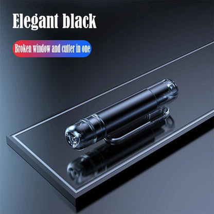 Car Window Breaker Seatbelt Cutter Tool Car Cane Hammer For Emergency black