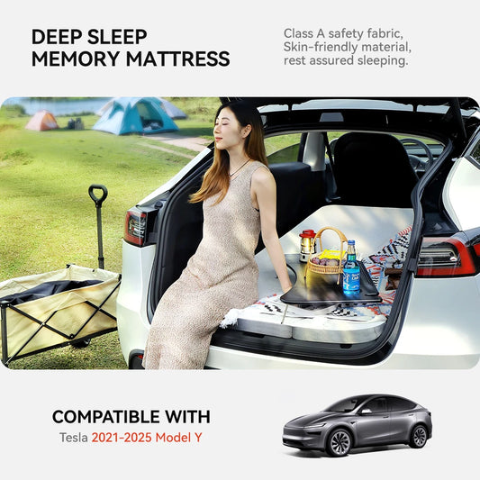 Memory Sponge Camping Mattress For Tesla Model Y Juniper 2020-2025